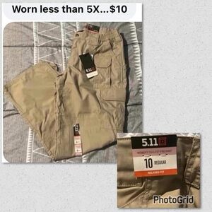 5.11 Tactical Tan Cargo Pants for Utility and Durability